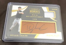 2020 PANINI IMMACULATE DYLAN CEASE DEBUT MOMENTS RELIC AUTO 6/99 WHITE SOX 👍