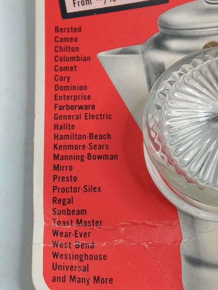 Fitz-All Fitz-All Vidrio Repuesto Percolador Superior Transparente Foto 2 de 4