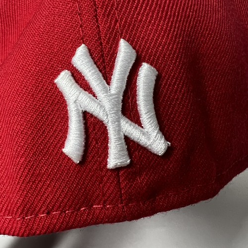 New Era New York Yankees Murderers Row Red Wool 59FIFTY Fitted Hat Size 7 NEW - Picture 7 of 14