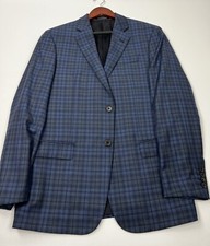  929 Armani Emporio Armani 100 Plaid Wool Sport Jacket Size 40 R RETAIL 1295