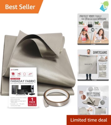 Multi-Functional Faraday Cloth - 44'' x 39'' Signal Shielding for Home & Business