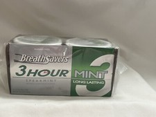 Lot of 8 Packs BreathSavers 3 Hour Spearmint Sugar Free Mints BB 8/23 1.27oz Ea