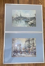 Delarue Paris L'Arc De Triumph Le Pont Alexandre III Eiffel Tower Prints framed