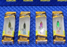 Acme Tackle Co. Hyper-Glide 1.5" Hard Jig Bait HG4 UV Glow CHOOSE YOUR COLOR!