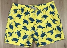 Swim Trunks Mens Size XL Sea Turtles By Trunks Surf and Swim Co Yellow Blue