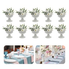 10pcs Modern Style Metal Vase Wedding Party Decoration Mini Sized 12cm/4.7"