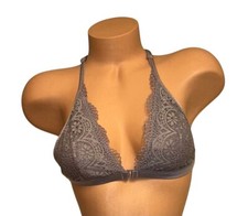 Victoria s Secret Body by Victoria Purple Lace Front Closure Bra Bralette L