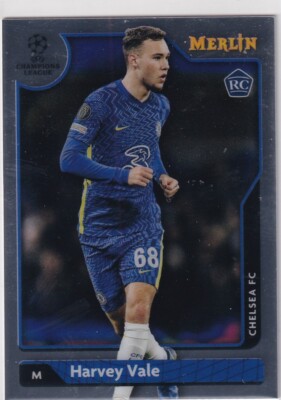 Topps Merlin Chrome Fußball CL 21/22 Nr. 58 Harvey Vale Rookie Card RC