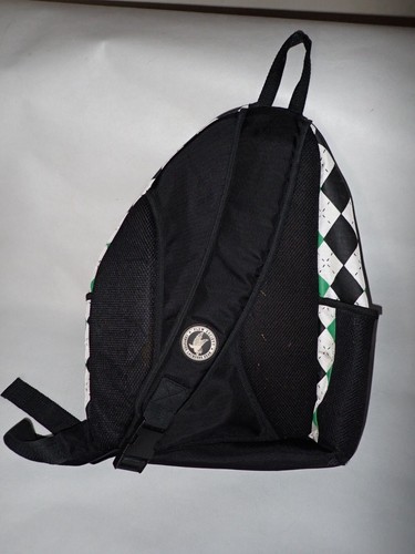 Flow Society Lacrosse Sling Bag Backpack Athletic Black Green Logo - 第 2/4 張圖片