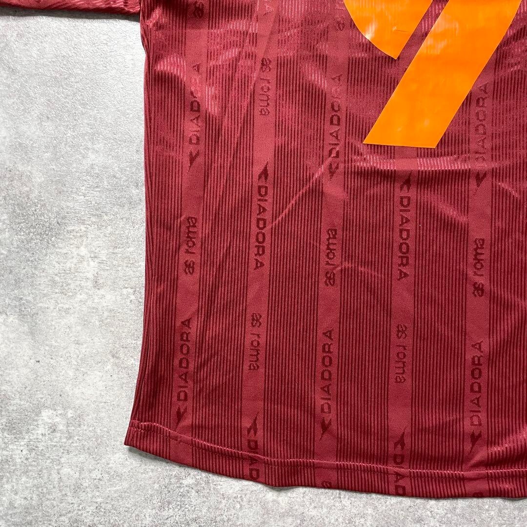 BNWT BATISTUTA #9 1999 2000 ROMA ORIGINAL HOME JERSEY DIADORA Size 