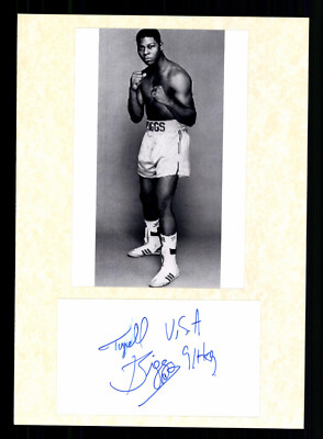 Tyrell Biggs Amateurweltmeister 1982 Boxen Original Signiert +G 38088