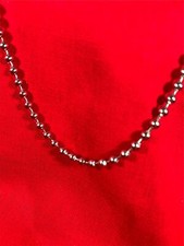 60" 4mm STAINLESS STEEL SILVER BALL CHAIN WITH A LOBSTER CLAW CLASP USA SELLER