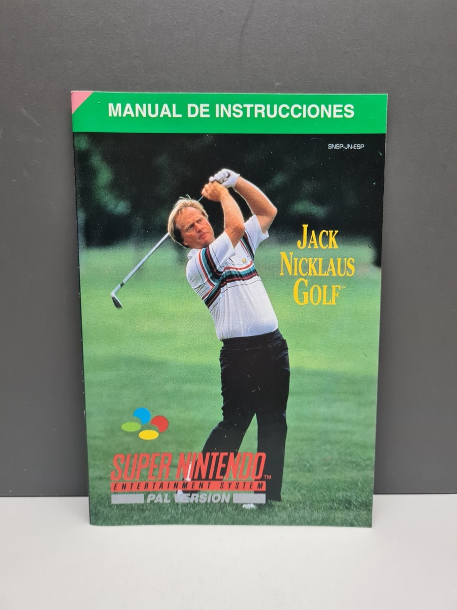 JACK NICKLAUS GOLF - SUPER NINTENDO - SNES PAL ESP CIB OVP