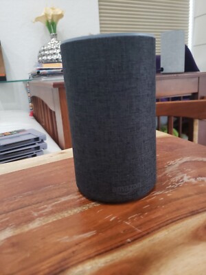 Amazon Echo (2nd Generation) Smart Assistant - Charcoal Fabric