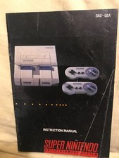 SNES Super Nintendo System Instruction Manual Only.. NO GAME
