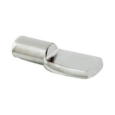 100 Pack 1/4 Inch Pin Spoon Shaped Cabinet Furniture Shelf Support Nickel Plated