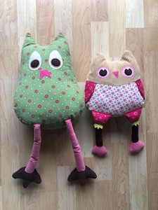 Pottery Barn Kids Brooke Owl Decorative Pillows Joy Penny 2