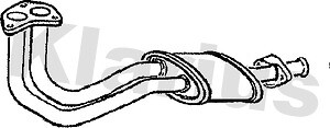 Klarius box with front pipe fits Ford escort orion 1.6 89-90 FE216Q