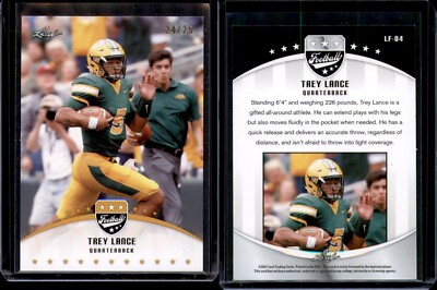 2021 LEAF ROOKIE - TREY LANCE RC - GOLD - #24/25 - San Francisco 49ers