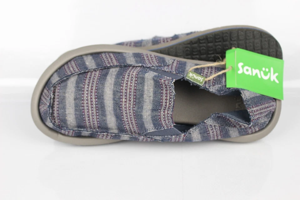 Sanuk Youth Sidwalk Surfer Manta Zapatos Sin Cordones Inidigo 1138850 Foto 3 de 4