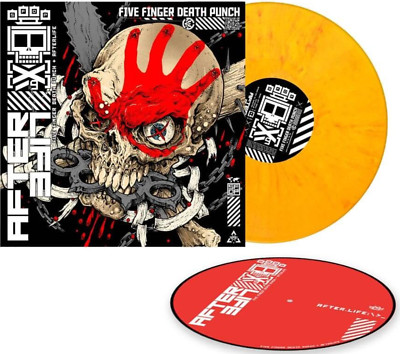 Five Finger Death Punch - Afterlife  Lim Yellow Marbled 2 Vinyl LP + Slipmat NEU