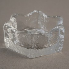 60er Jahrel Glas Kerzenhalter Teelicht