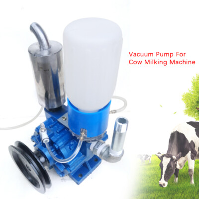 Portable Vacuum Pump Cow Goat Milking Machine Milker Bucket Tank Barrel 250L/min