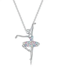 San Francisco Music Box Ballerina Charm Necklace, Dancer Necklace, Ballet Gift