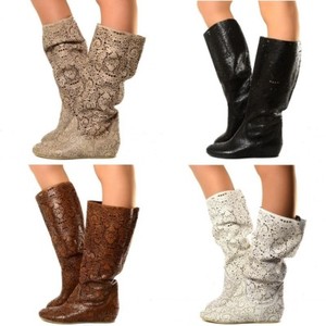 stivali traforati alti