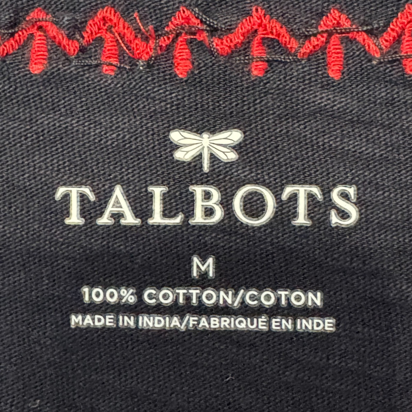 Talbots Cotton Tunic Top Embroidered Split Neck L… - image 4