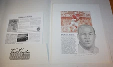 Mike Rozier Poster Nebraska Cornhuskers Football Lithograph Artist proof