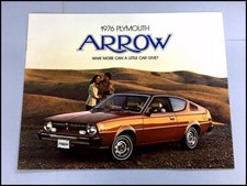 1976 Plymouth Arrow Original Car Sales Brochure Catalog - GT GS 160 Mitsubishi