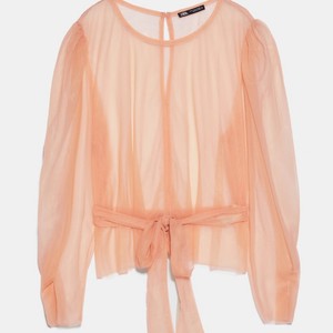 zara tulle shirt