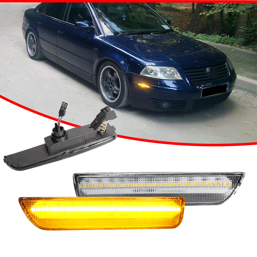 Intermitentes Delanteros Transparentes Xenon Para VW Passat B5 3B 1996-2000 – Par Izquierdo Y Derecho