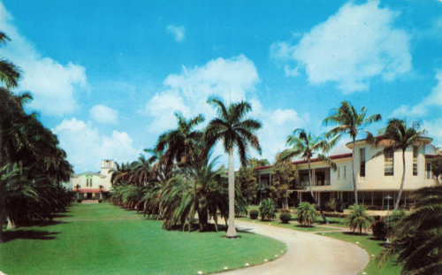 Miami Florida, Barry College, Front Entrance, Vintage Postcard - Bild 1 von 2