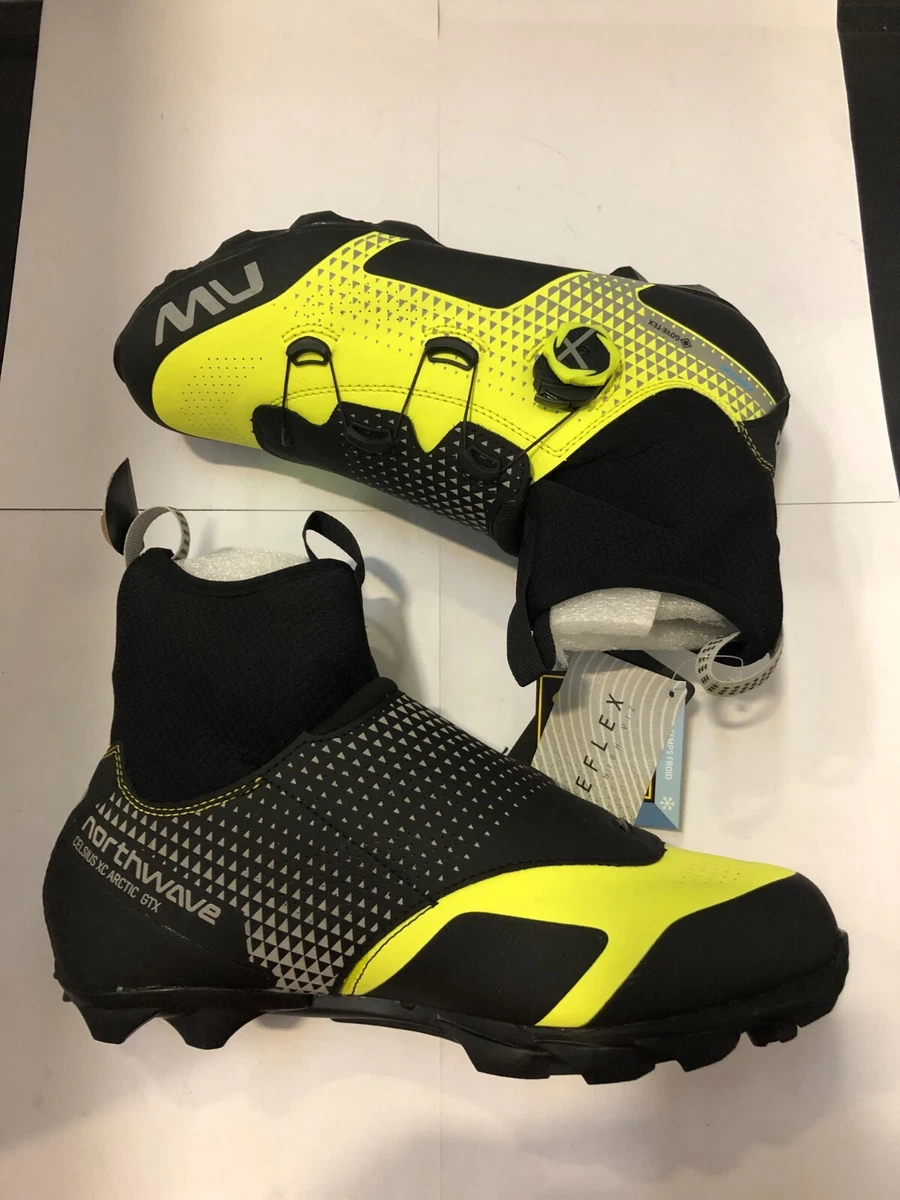 NORTHWAVE CELSIUS XC ARCTIC GTX CYCLING SHOES YELLOW FLUO BLACK 42