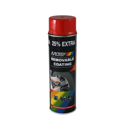 Motip Removable Coating Peelable Sprayplast Red Stripable Paint 500ml