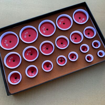 Watch Tool 20 Sizes with Rubber cover metal Aluminum Mold for Installing