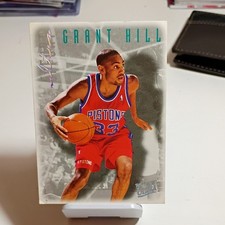 1996-97 Fleer Ultra Grant Hill #142 Detroit Pistons Ultra Effort Basketball