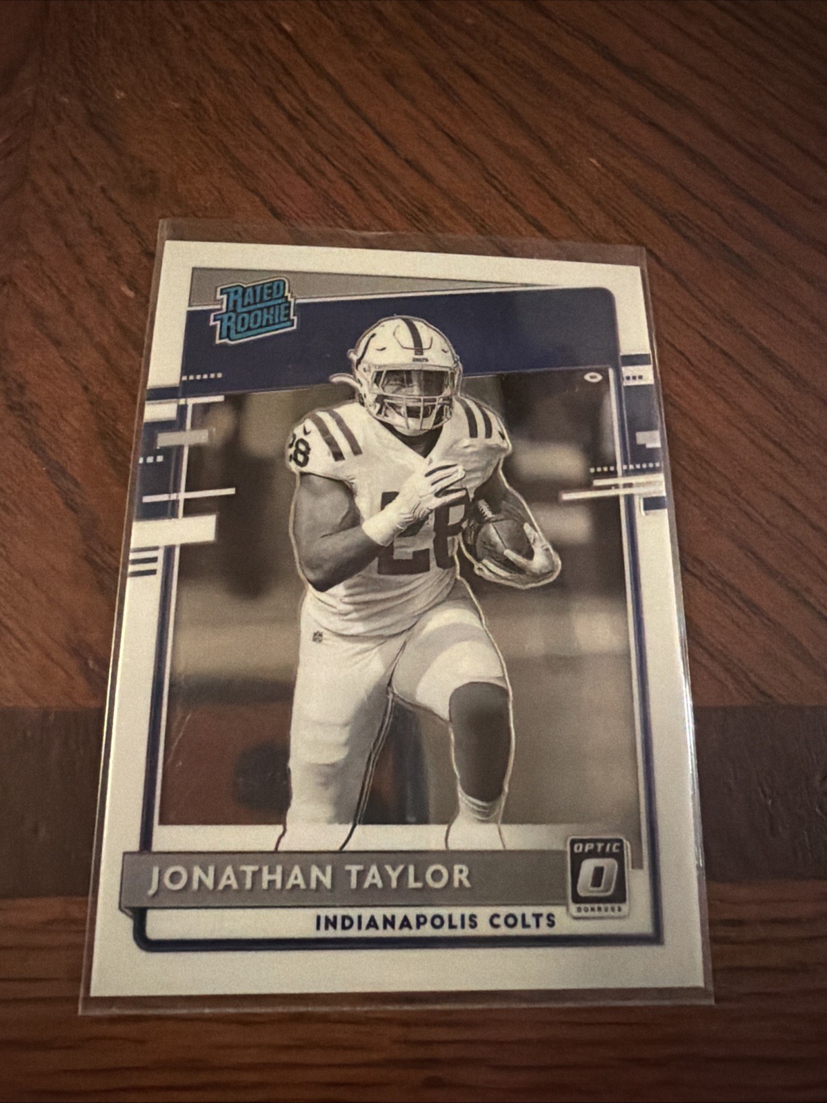 2020 Panini Donruss Optic Jonathan Taylor RC #317 Rated Rookie Negative Colts