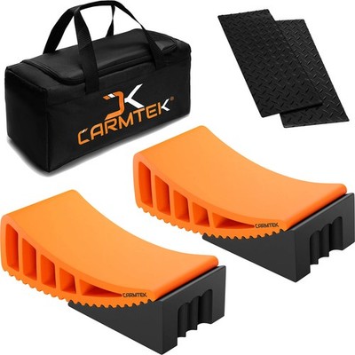 CARMTEK Camper Leveler Premium Kit | Fit Curved RV Levelers with Wheel Chocks...