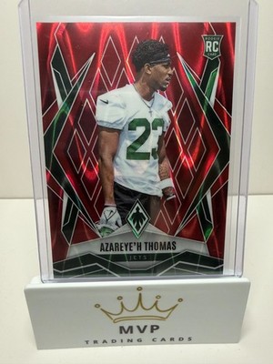 2025 Panini Phoenix Azareye'h Thomas #212 RC Red Seismic New York Jets 38/99