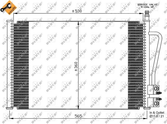 Air Con Condenser fits MAZDA 2 DY 1.3 03 to 07 AC Conditioning NRF DE9461480 New - Image 20