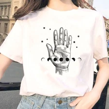 Moon Shapes T shirt / Moon And Hand / Spiritual Hand / Witchy Vibes / Spiritual