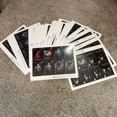 2024 Wonders Of The First Pre Production Print and Play Cards in Sheet Format**