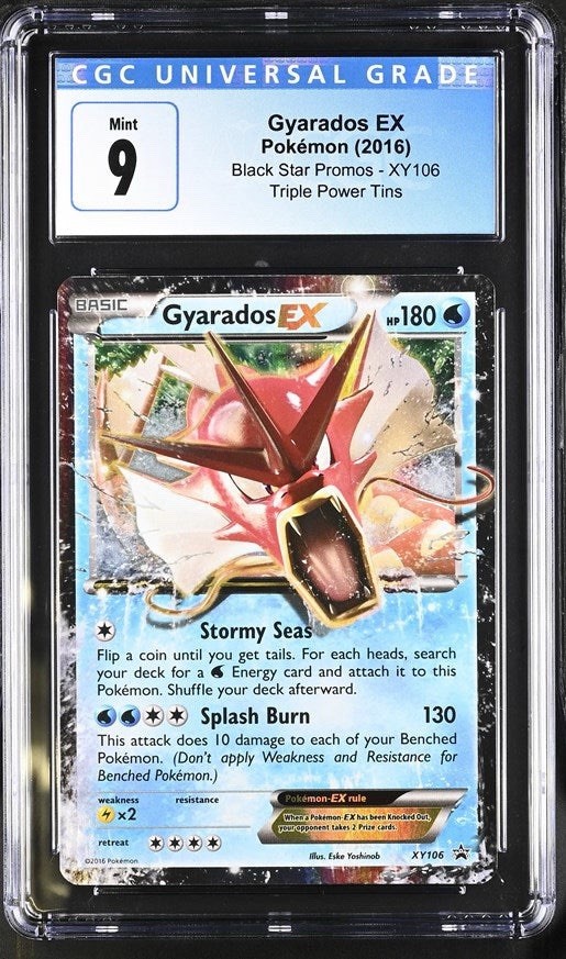 Pokemon 2016  XY Gyarados EX Black Star Promo #XY106 - CGC 9 MINT