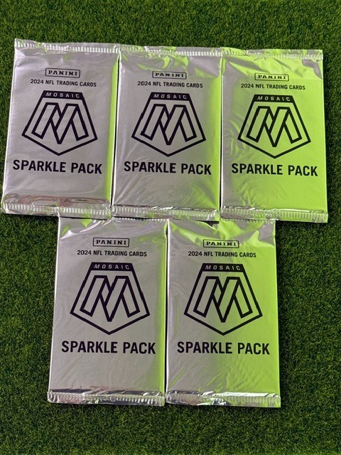 Lot Of (5) 2024 Panini Mosaic Football Sparkle Pack Factory Sealed - B