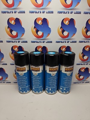 Schwarz Glanz Sprühfarbe Hycote XUK0272 400ml x 4 Dosen M