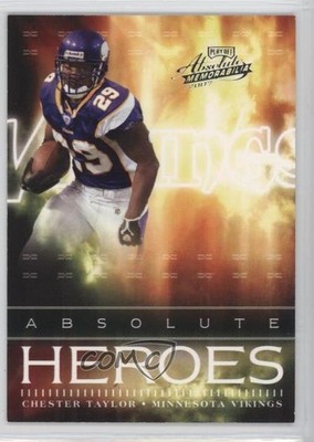 2007 Playoff Absolute Memorabilia Heroes 44/100 Chester Taylor #AH-12 d4y