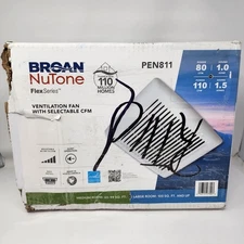 Broan Nutone Flex Series 80 / 110 CFM Bathroom Exhaust Ventilation Fan PEN811